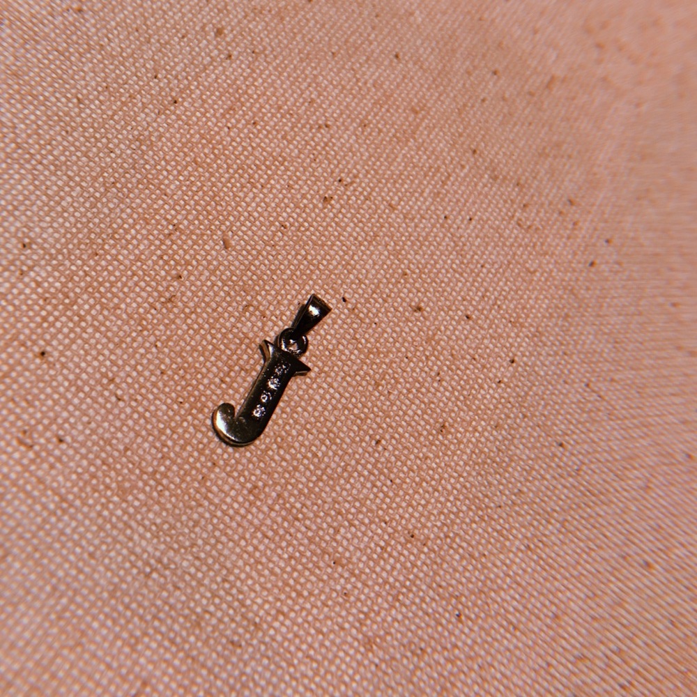 Letter “J” PENDANT ONLY